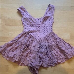 Vanessa Mooney Pink Polka Dot Dress